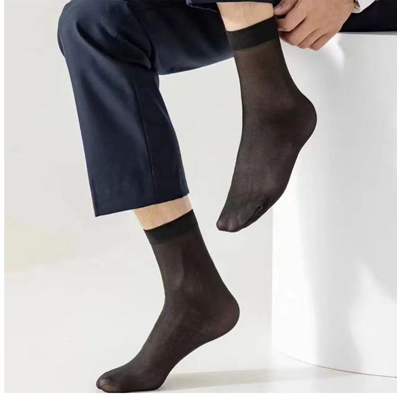 ZIJING TRY ON Disposable SOCKS PEDS FOOTIES DISPOSABLE NYLON SLIP ON SOCKS FOR GUEST WOMENS MENS BLACK NUDE COLOR set of 100 pair (black color) - Image 4